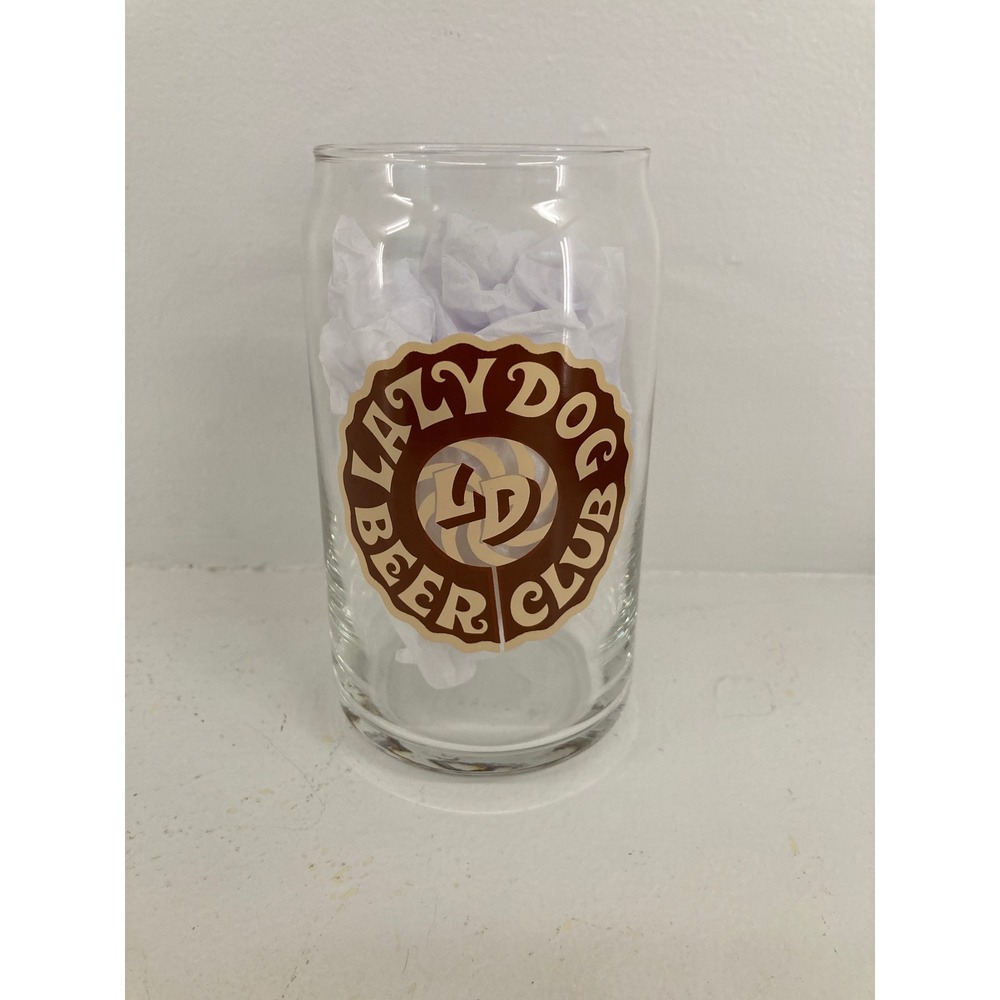 Lazy Dog Beer Club The Beer Factory Release No 24 Can‎ Glass Barware Collectible